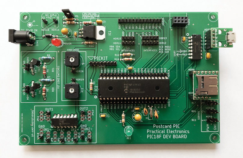 PIC18F Development Board PCB (July 2021)